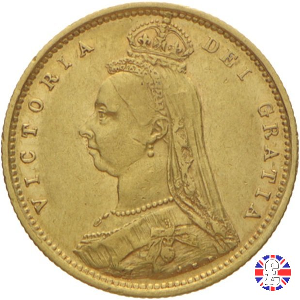 1/2 sovereign - tipo giubileo 1887 (Sydney)