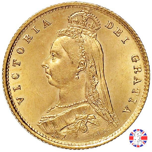 1/2 sovereign - tipo giubileo 1887 (London)