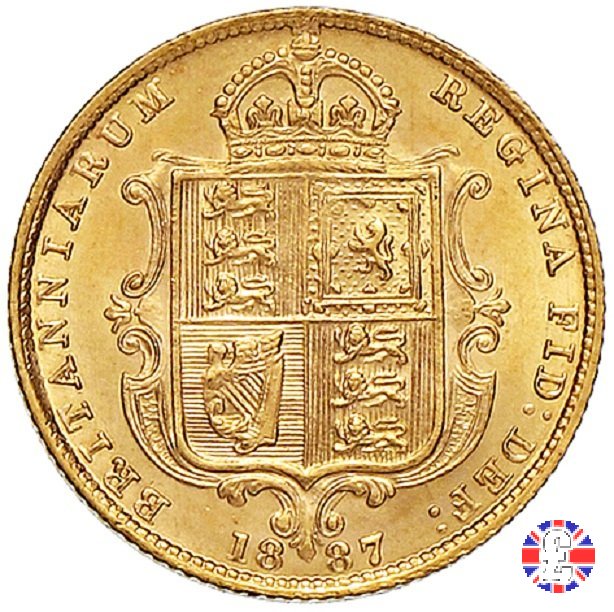 1/2 sovereign - tipo giubileo 1887 (London)