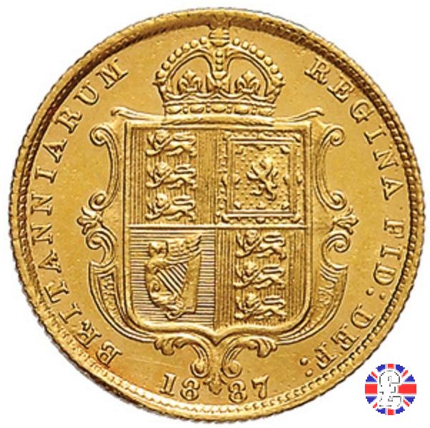 1/2 sovereign - tipo giubileo 1887 (London)