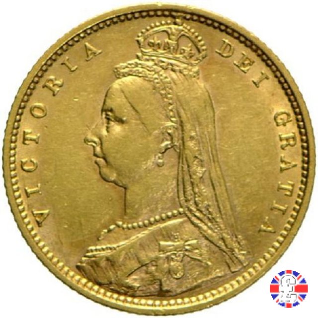 1/2 sovereign - tipo giubileo 1892 (London)