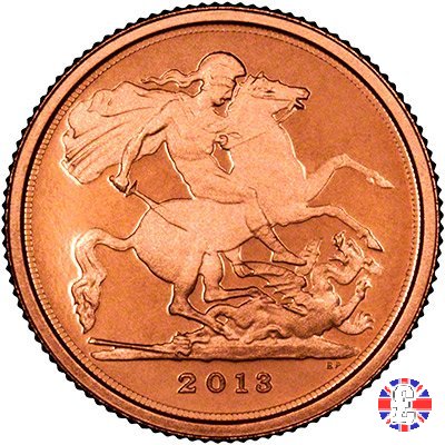 1/4 sovereign 2013 (Royal Mint, Llantrisant)