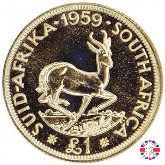 1 pound - Elizabeth II 1959 (Pretoria)