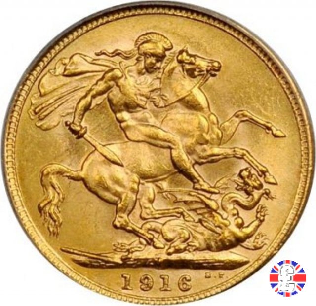 1 sovereign 1916 (Melbourne)