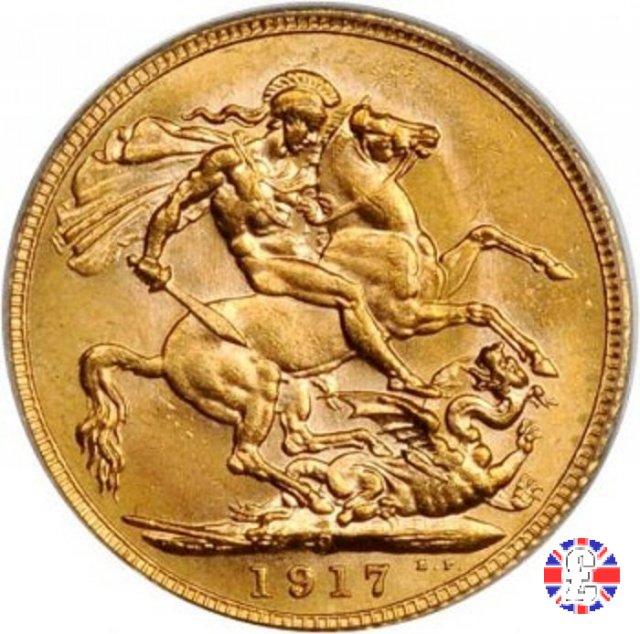 1 sovereign 1917 (Perth)