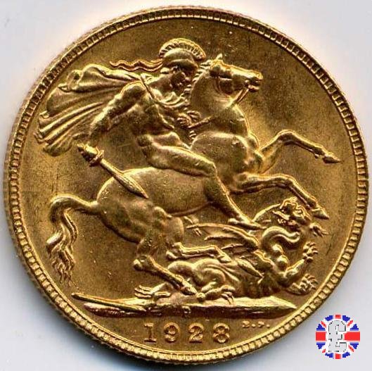 1 sovereign 1928 (Perth)