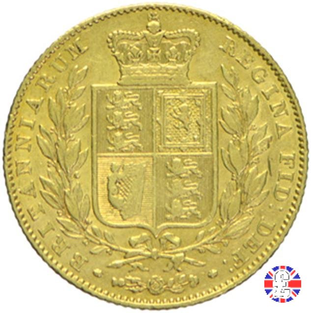 1 sovereign - primo tipo giovane e stemma 1838 (London)