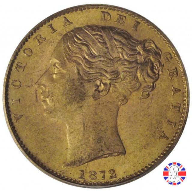 1 sovereign - secondo tipo giovane e stemma 1872 (Sydney)