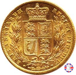 1 sovereign - secondo tipo giovane e stemma 1877 (Sydney)