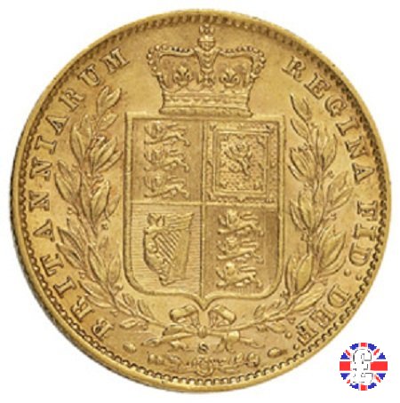 1 sovereign - secondo tipo giovane e stemma 1879 (Sydney)