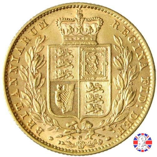 1 sovereign - secondo tipo giovane e stemma 1879 (Sydney)