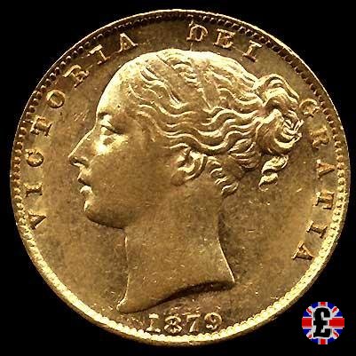 1 sovereign - secondo tipo giovane e stemma 1879 (Sydney)