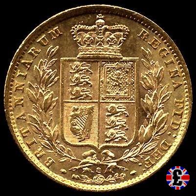 1 sovereign - secondo tipo giovane e stemma 1879 (Sydney)