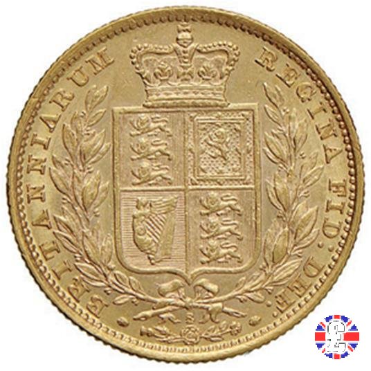 1 sovereign - secondo tipo giovane e stemma 1881 (Sydney)