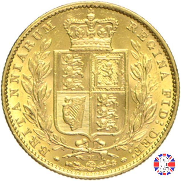 1 sovereign - secondo tipo giovane e stemma 1882 (Melbourne)