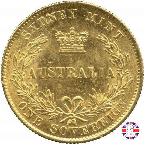 1 sovereign - secondo tipo giovane e sydney mint 1867 (Sydney)