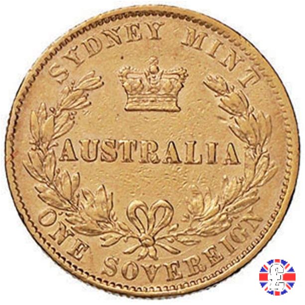 1 sovereign - secondo tipo giovane e sydney mint 1870 (Sydney)