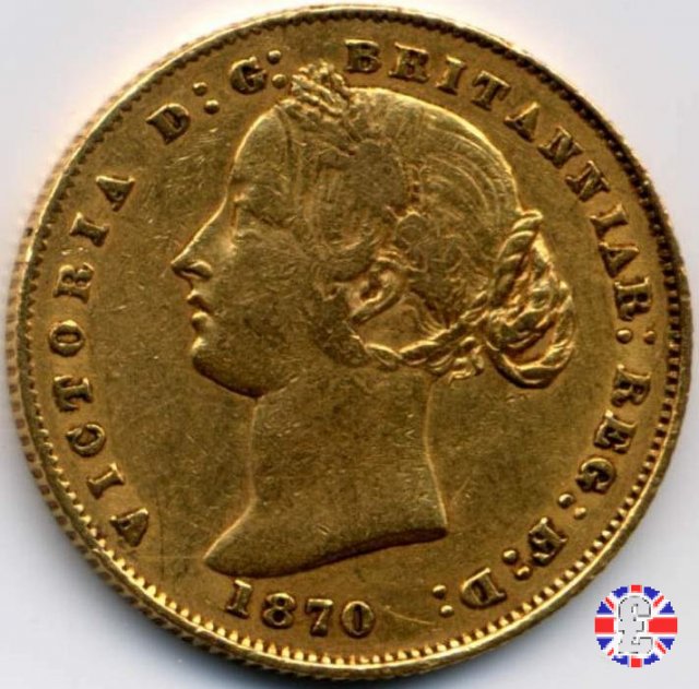 1 sovereign - secondo tipo giovane e sydney mint 1870 (Sydney)