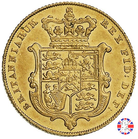 1 sovereign - testa nuda e stemma coronato 1825 (London)