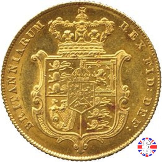 1 sovereign - testa nuda e stemma coronato 1826 (London)