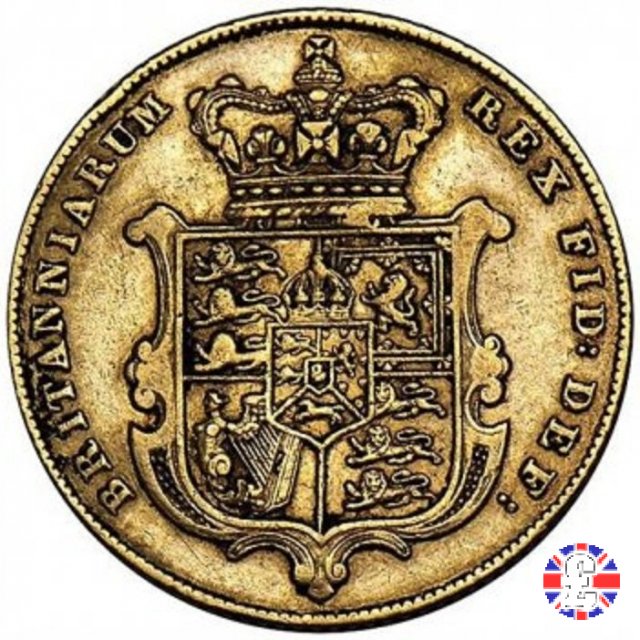 1 sovereign - testa nuda e stemma coronato 1830 (London)