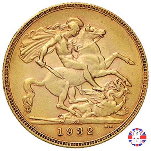 1 sovereign - testa stretta 1932 (Pretoria)