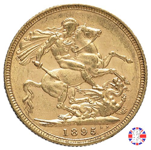 1 sovereign - tipo anziana velata 1895 (Melbourne)
