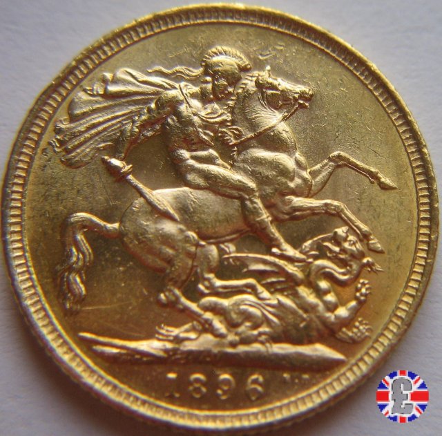 1 sovereign - tipo anziana velata 1896 (Melbourne)