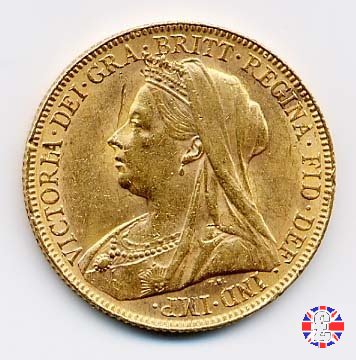 1 sovereign - tipo anziana velata 1899 (Perth)