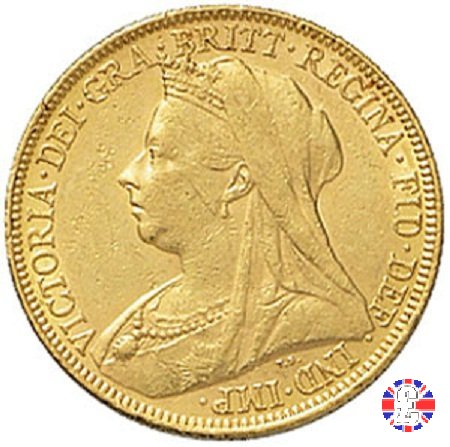 1 sovereign - tipo anziana velata 1899 (Sydney)