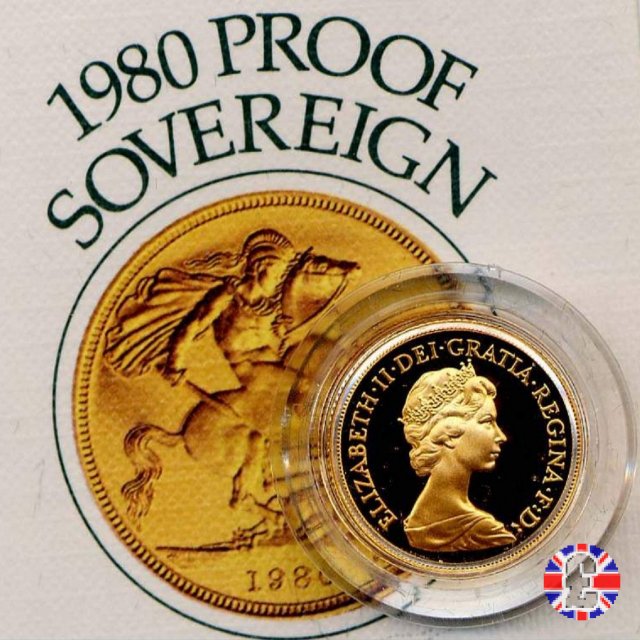 1 sovereign - tipo coronata giovane 1980 (Royal Mint, Llantrisant)