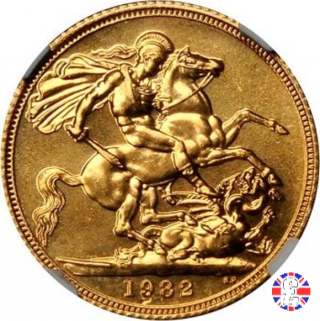 1 sovereign - tipo coronata giovane 1982 (Royal Mint, Llantrisant)