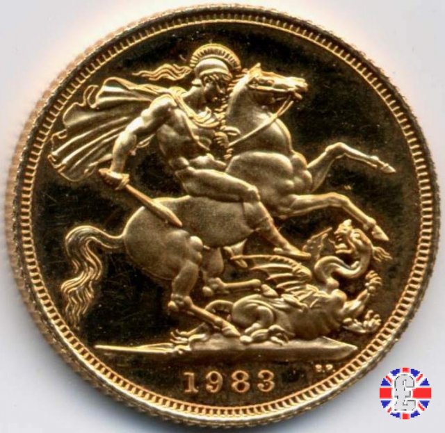 1 sovereign - tipo coronata giovane 1983 (Royal Mint, Llantrisant)