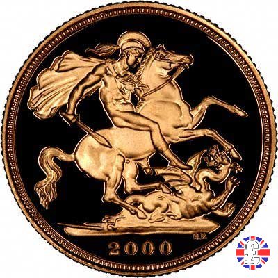 1 sovereign - tipo diadema anziana 2000 (Royal Mint, Llantrisant)