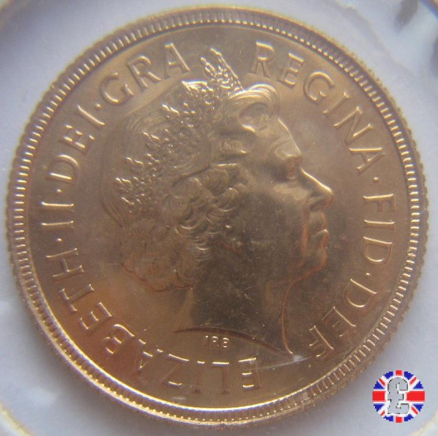 1 sovereign - tipo diadema anziana 2001 (Royal Mint, Llantrisant)