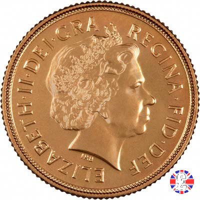 1 sovereign - tipo diadema anziana 2010 (Royal Mint, Llantrisant)