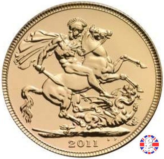 1 sovereign - tipo diadema anziana 2011 (Royal Mint, Llantrisant)