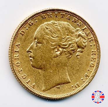 1 sovereign - tipo giovane e san giorgio 1873 (Melbourne)