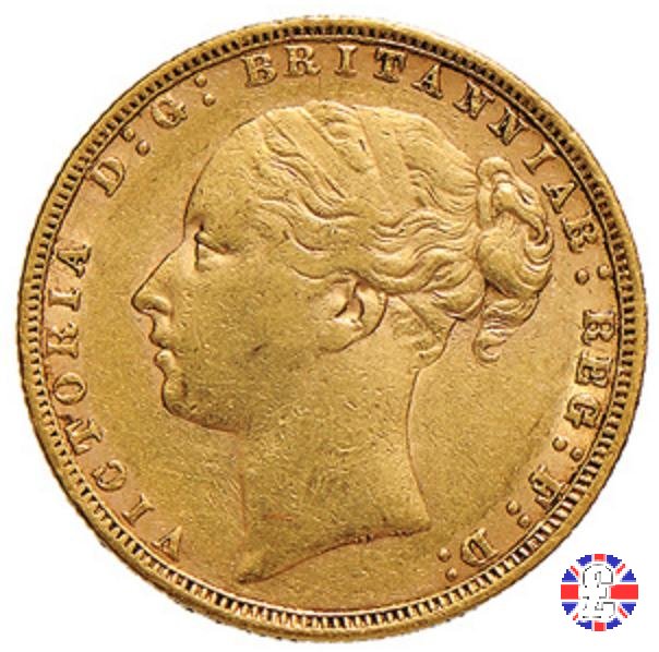 1 sovereign - tipo giovane e san giorgio 1874 (London)