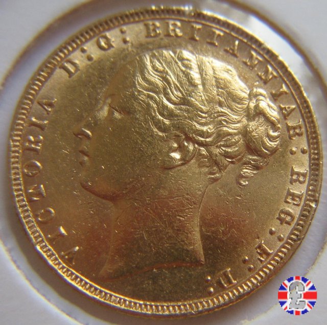 1 sovereign - tipo giovane e san giorgio 1878 (London)