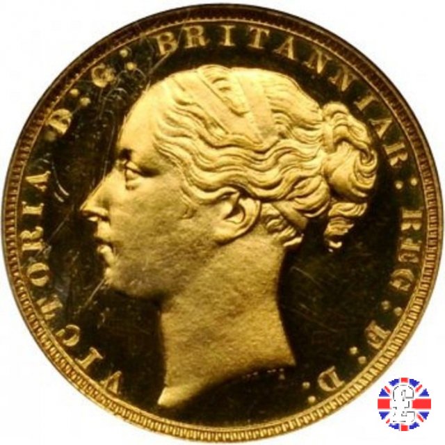 1 sovereign - tipo giovane e san giorgio 1880 (London)