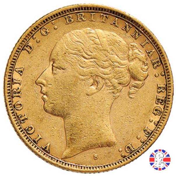 1 sovereign - tipo giovane e san giorgio 1881 (Sydney)