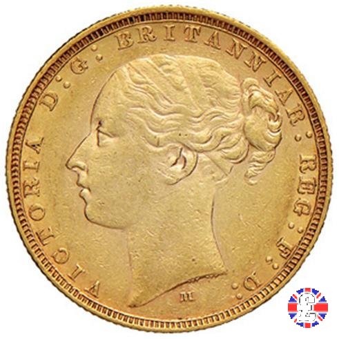 1 sovereign - tipo giovane e san giorgio 1882 (Melbourne)