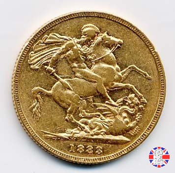 1 sovereign - tipo giovane e san giorgio 1883 (Melbourne)