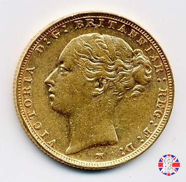 1 sovereign - tipo giovane e san giorgio 1886 (Melbourne)