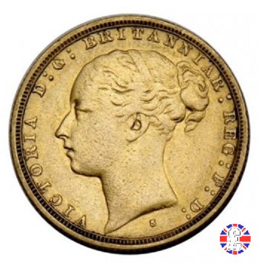 1 sovereign - tipo giovane e san giorgio 1886 (Sydney)