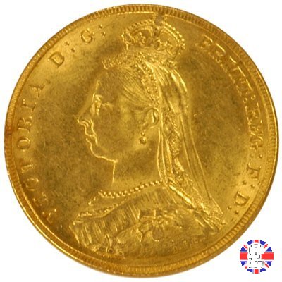 1 sovereign - tipo giubileo 1887 (London)