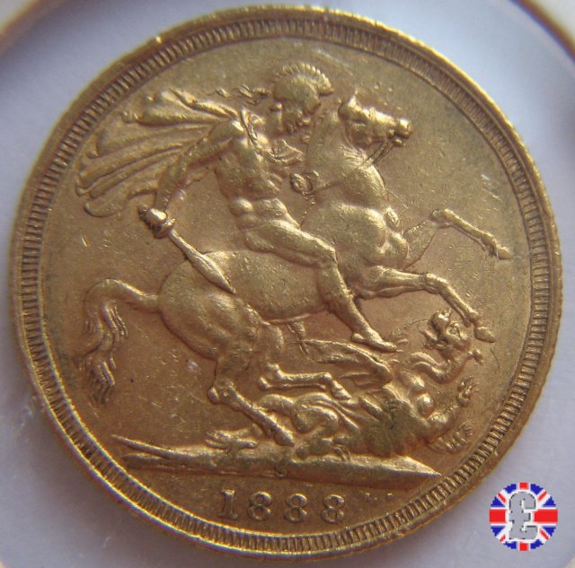 1 sovereign - tipo giubileo 1888 (Sydney)