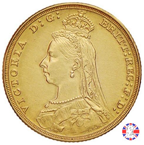 1 sovereign - tipo giubileo 1888 (London)