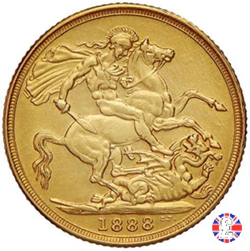 1 sovereign - tipo giubileo 1888 (London)